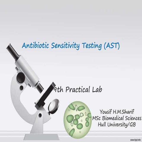 PRACTICAL antibiotic sensitivity test | PPT