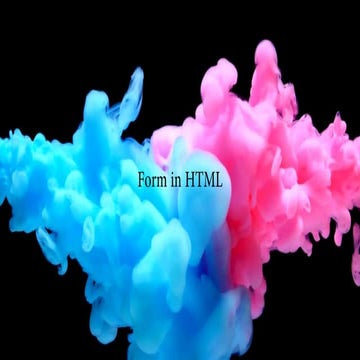 21 form in_html | PPT