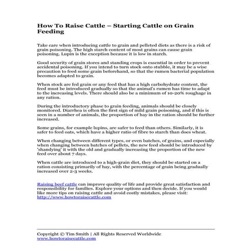 21 how to raise cattle | PDF