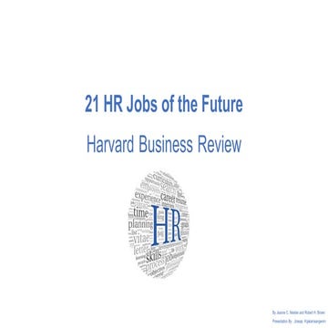 21 hr jobs of the future
