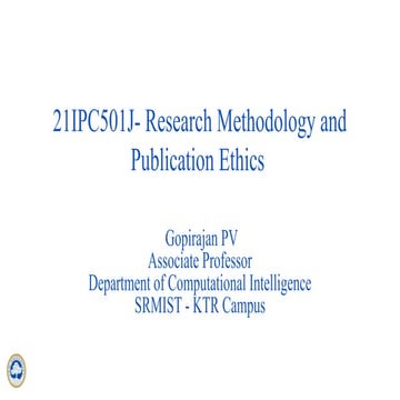 21IPC501J-Research methodology Unit 1.pptx
