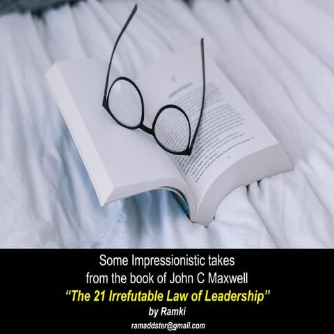 21 irrefutable law of a leadership