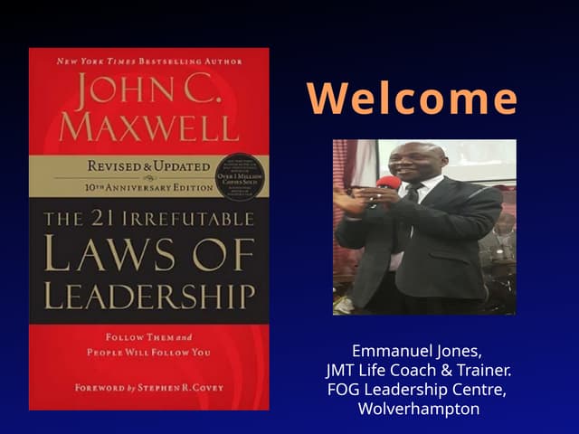 21 irrefutable laws of leadership poster | PDF | Business | Business ...