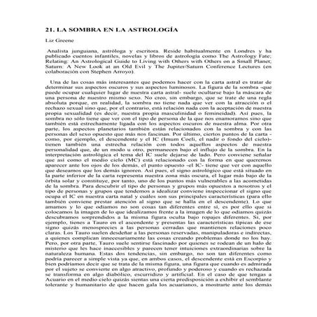 La Sombra en la Astrologia