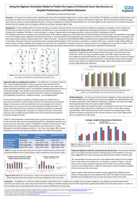 Bigtown simulation model