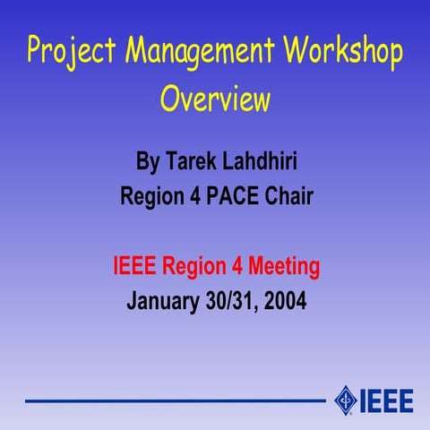 Project Management Overview