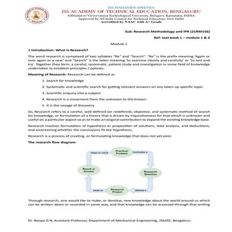 21RMI56-Research Methodology Mod 1 and 2