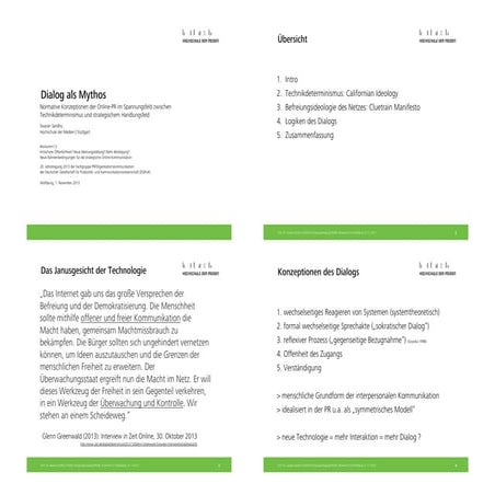 #onkomm13 - Panel 2 - Swaran Sandhu (Hochschule der Medien): Dialog als Mythos