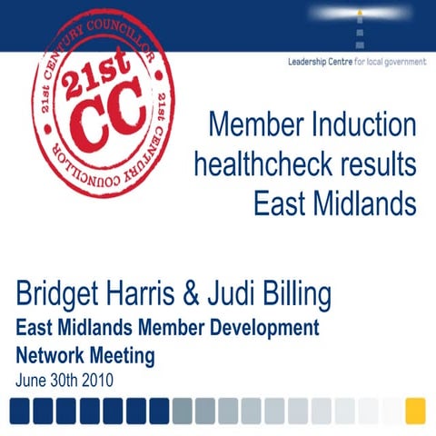 Induction healthchceck: East Midlands