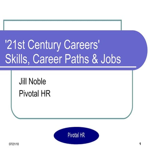 21st century careers