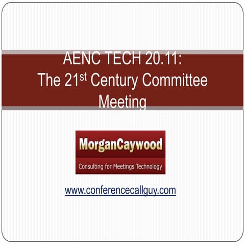 21st century committee meeting  tech2011