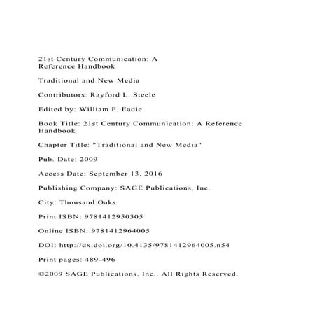 21st Century Communication AReference HandbookTradition.docx