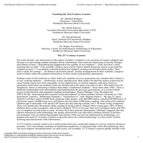 21st Century Learner