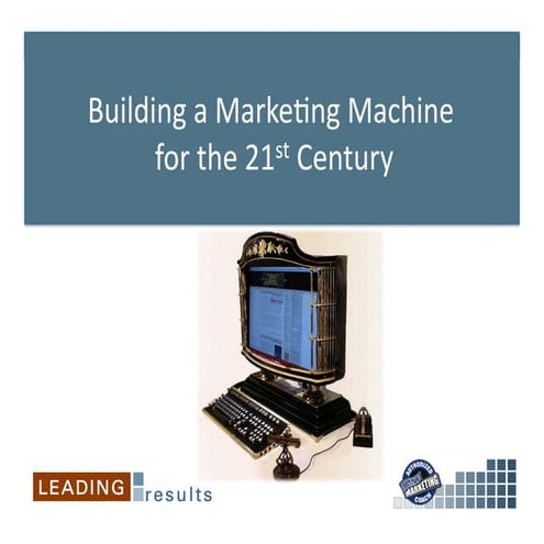 21st century marketing machine seminar   sugar con 2011