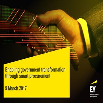 Enabling government through smart procurment.