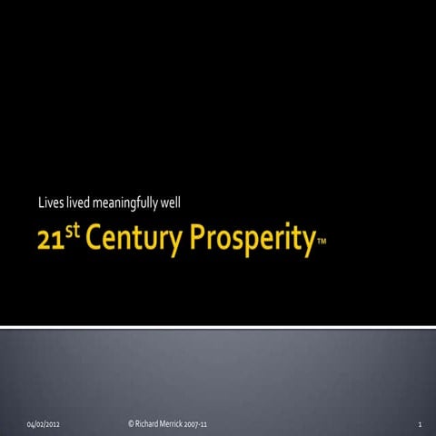 21st century prosperity™ for slideshare