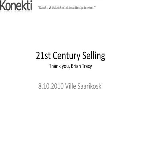 21st century selling