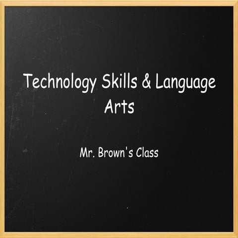 21st century technlogy - language arts