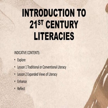 21ST CENTURY LITERACY FROM TRADITIONAL TO MODERN