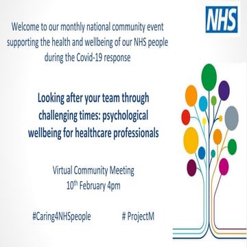 Caring4NHSPeople Wellbeing Session 10 February 2021