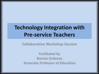2:1technology integration with preservice teachers