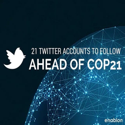 21 Twitter Accounts to Follow Ahead of COP21