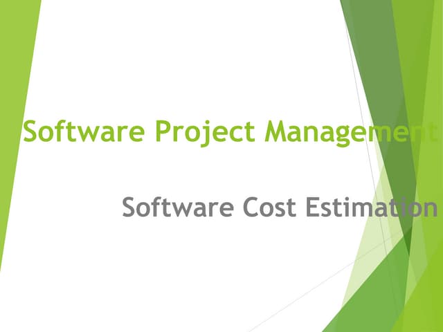 21UCAE52 Software Project Management.ppt