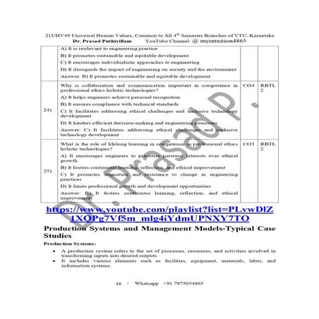 21UHV49 UHV Module 5 (1).pdf UHV notes for 4th sem | PDF