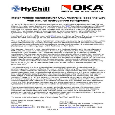 Use of hydrocarbons in vehicle air conditioning in australia (virtual) 