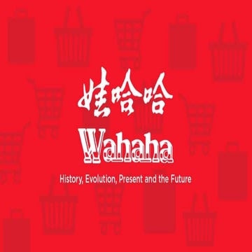 Wahaha - History, Evolution, Present and the Future