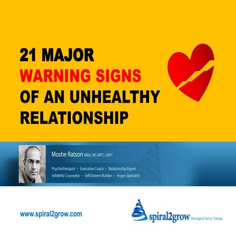 21 Warning Signs of Unhealthy Intimate Relationship