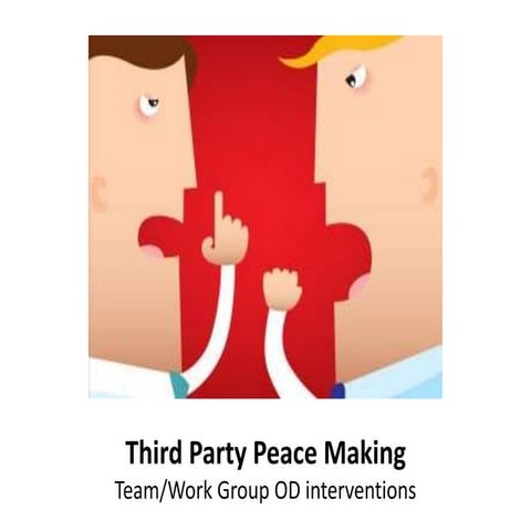 Third party peace making  team work group OD interventions -  Organizational ...