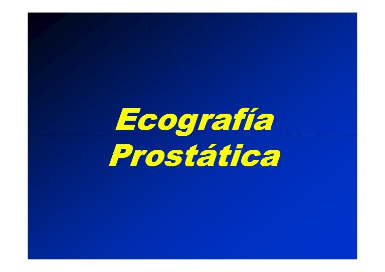 ecografía de próstata pdf