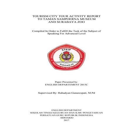 CITY TOUR IN ENGLISH