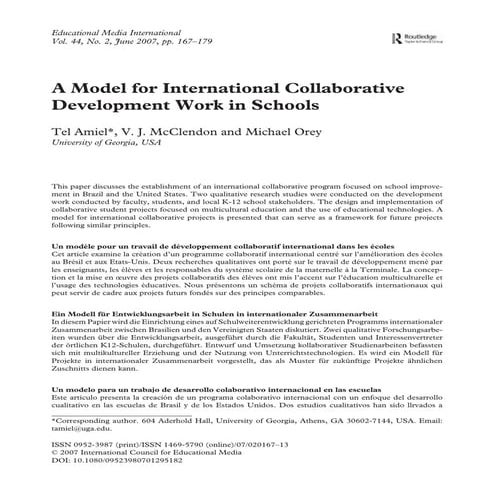 Learning with others: Presenting a collaborative global project | PPTX
