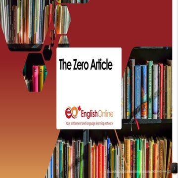 the zero article