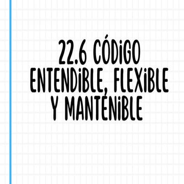 Código entendible, flexible y mantenible | PDF
