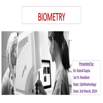 22. Biometry ophthalmology by Dr Rahul.pptx