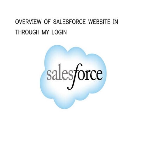 Overview of salesforce login tour