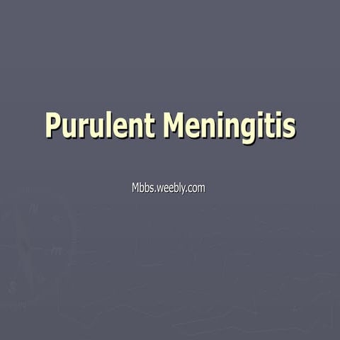 22 Purulent Meningitis