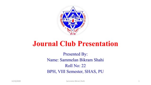 22 sammelan-bikram-shahi-journal club presentation