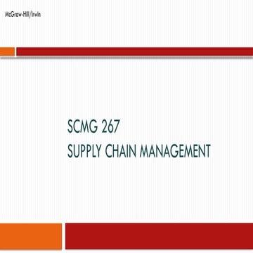 22 - SCMG 267 - Chapter 5-1.pptx It contains good notes | PPTX