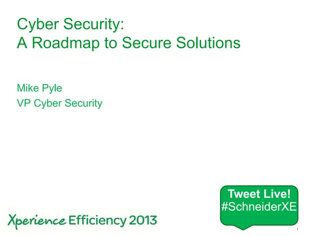 Cyber security: A roadmap to secure solutions
