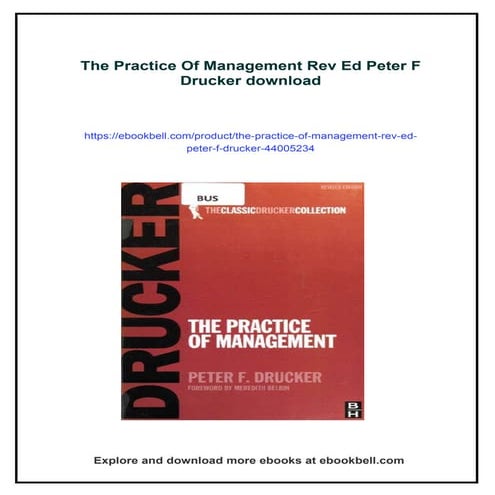 PETER F DRUCKER MANAGEMENT PDF visual data 3