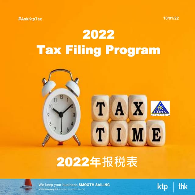 Tax Filing Deadline 2022 Malaysia PDF
