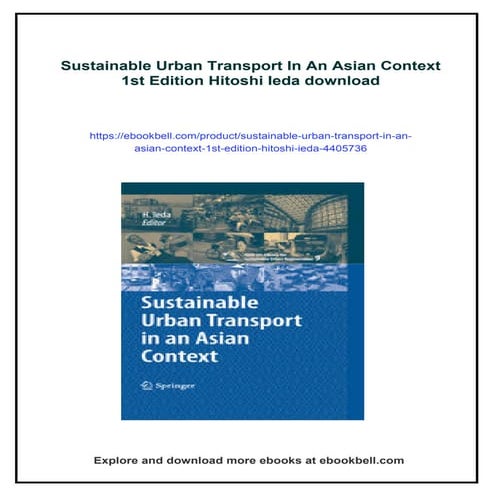 Sustainable Urban Transport In An Asian Context 1st Edition Hitoshi ...