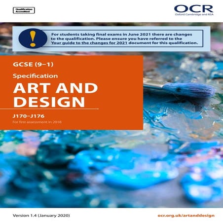GCSE Art & Design Specification