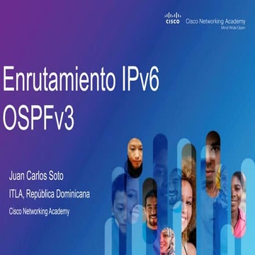 Enrutamiento IPv6 OSPFv3