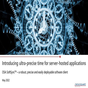 Introducing ultra-precise time for server-hosted applications