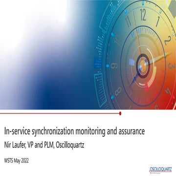 In-service synchronization monitoring and assurance